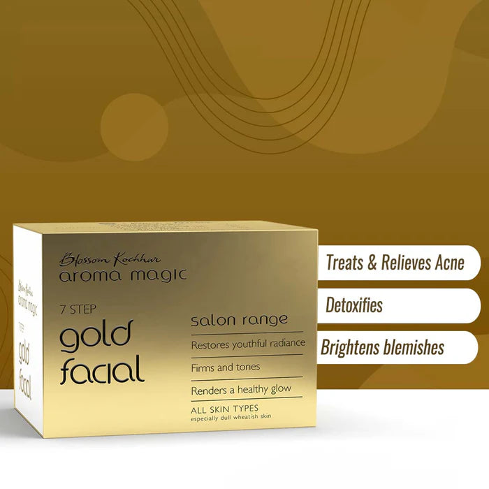 Aroma Magic Gold Facial Kit (Golden), Pack of 1