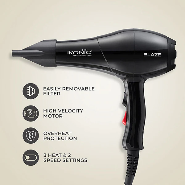 Ikonic Hair Dryer Blaze - Black