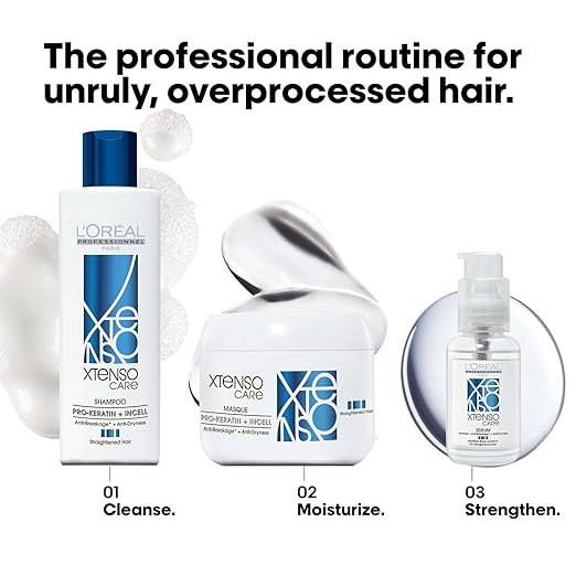 LOreal Professionnel Xtenso Care Shampoo with Pro-Keratine for Straightened Hair-250ml