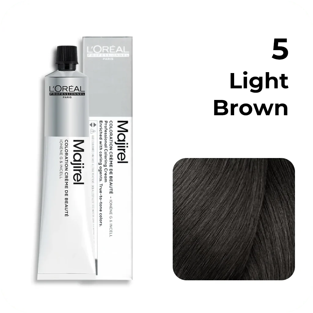 L’Oreal Professionnel Majirel 5 Light Brown 50gm