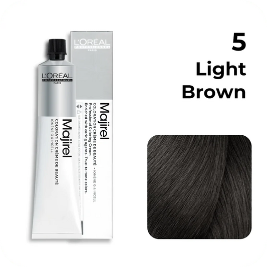 L’Oreal Professionnel Majirel 5 Light Brown 50gm