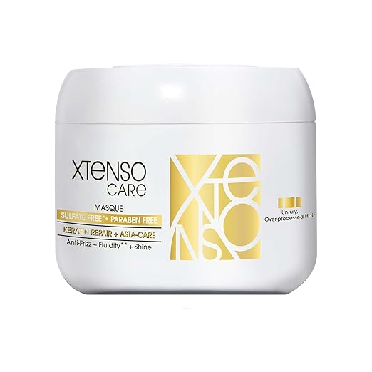 L'Oréal Professionnel Xtenso Care Sulfate-Free Masque for Frizz-Free, Shiny & Manageable Hair 196gms | With Pro Keratin & Asta Care | For Men & Women | Unruly, Unmanageable Hair