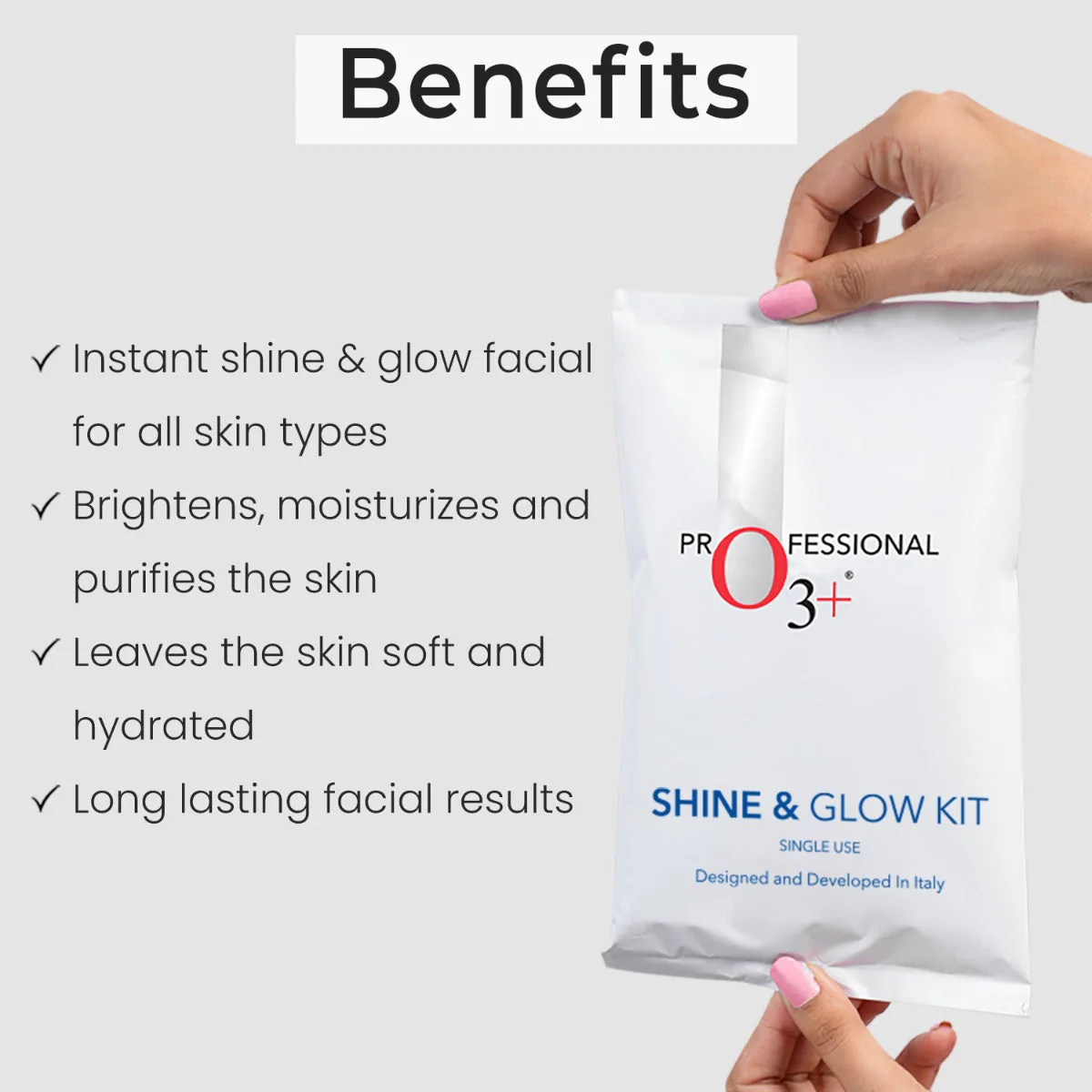 O3+ Shine & Glow Mono Dose Kit for Brightening, Whitening & Even Skin Tone