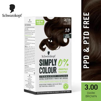 Schwarzkopf Simply Color Permanent Hair Colour , Dark brown