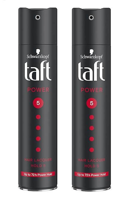 Schwarzkopf Taft Power Hair Lacquer Mega Strong 5 Spray (250ml) With White Beard Thata Combo Pack