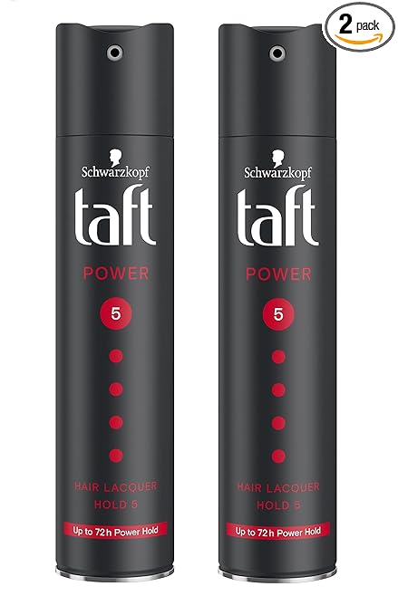 Schwarzkopf Taft Power Hair Lacquer Mega Strong 5 Spray (250ml) With White Beard Thata Combo Pack