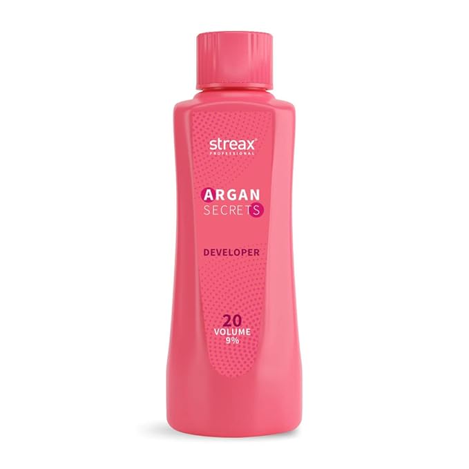 Streax Argan Hair Colourant No 3 +Developer 20 V,250ml, Dark Brwon