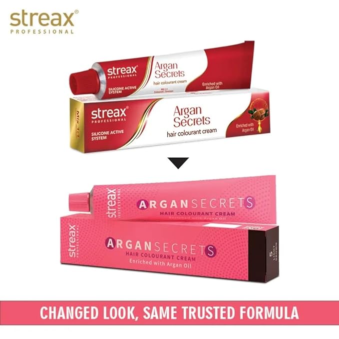 Streax Argan Hair Colourant No 3 +Developer 20 V,250ml, Dark Brwon