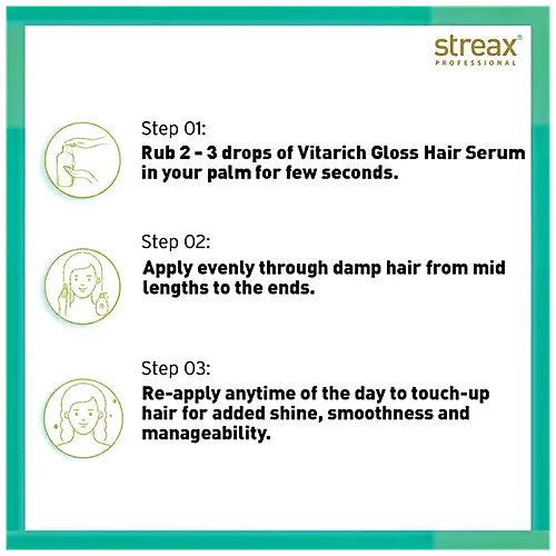 Streax Professional Vitarich Gloss Hair Serum (45ml)