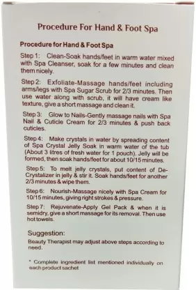 Vedic Line Hand & Foot Spa Kit Rose and Jasmine  (92 ml